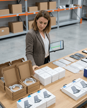 image of lady purchasing accessories