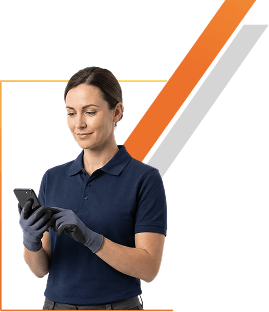 business woman using mobile phone image