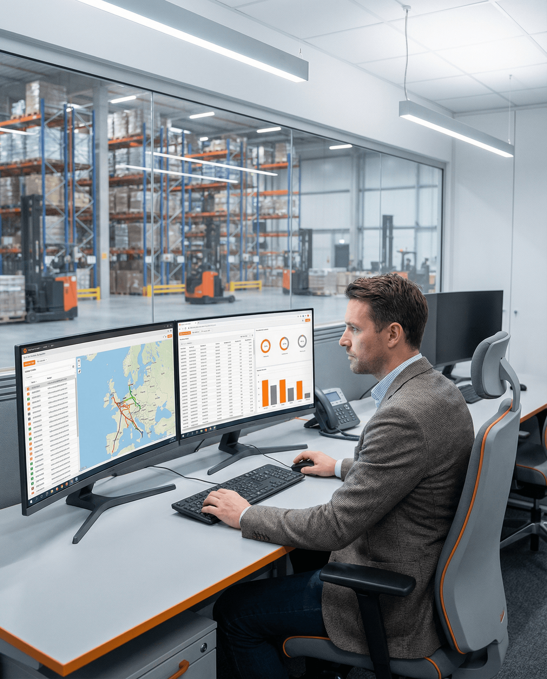 Man using device image